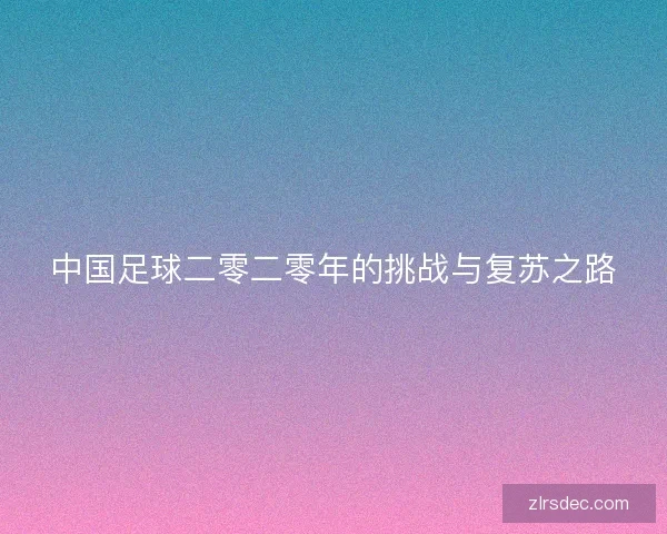 中国足球二零二零年的挑战与复苏之路